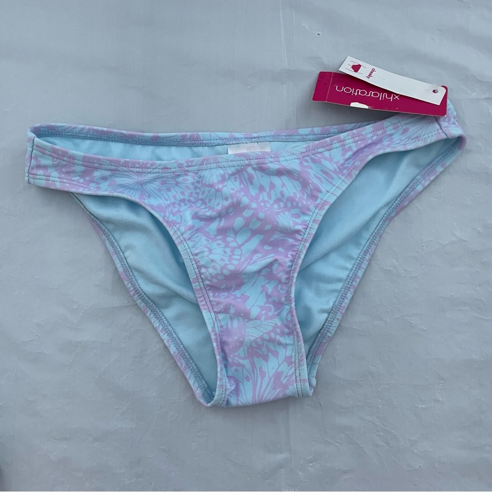 Xhilaration Women's Blue and Purple Bikini Bottom size XS(00) NWT